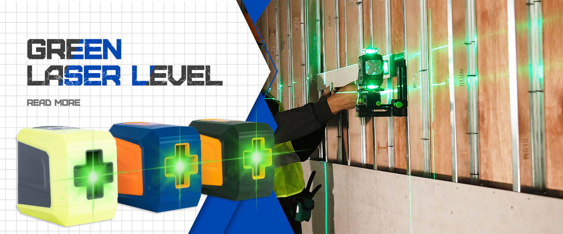 Groene leverancier van laserniveau