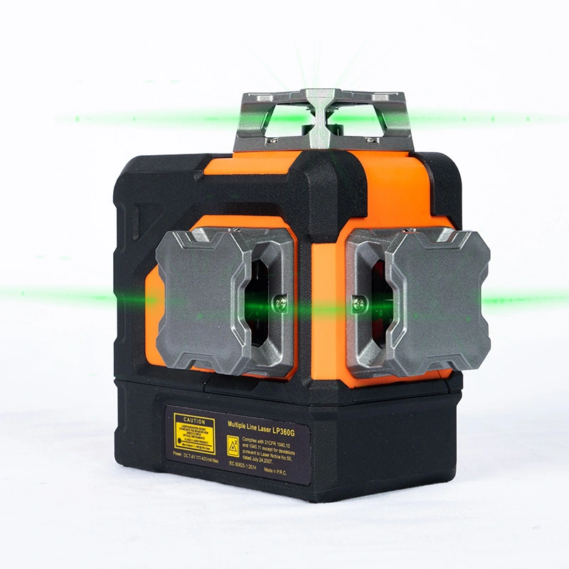 Zelfinstellende groene laserwaterpas voor uitlijning van muren en plafonds